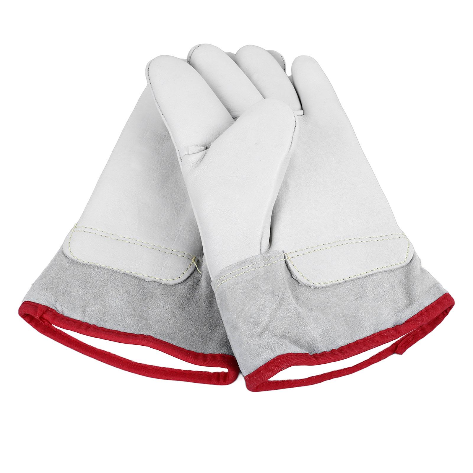 Work Gloves Waterproof Cowhide Cold Resistant Low Temperature Liquid Ammonia Freezer Gloves with Excellent Liner D230N‑30CM L cowhide