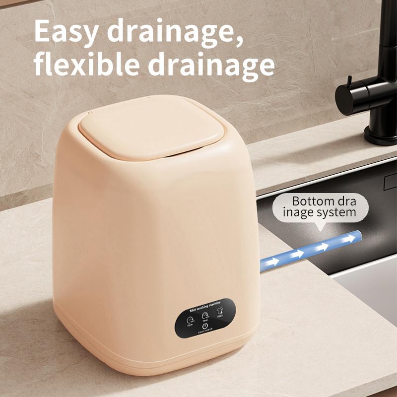 Household Mini Washing Machine Portable Electric Underwear Laundry Machine Dual-Use Elution Integration Machine