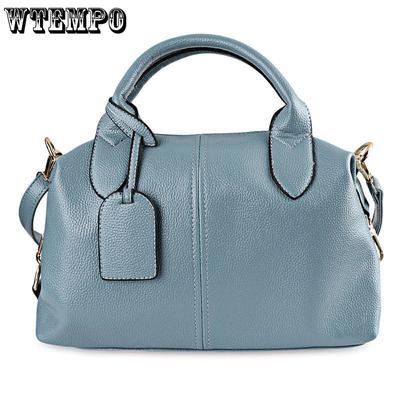 Sacs à main en cuir solide pour femmes, fermeture éclair, grande capacité, sac à bandoulière décontracté pour Shopping
