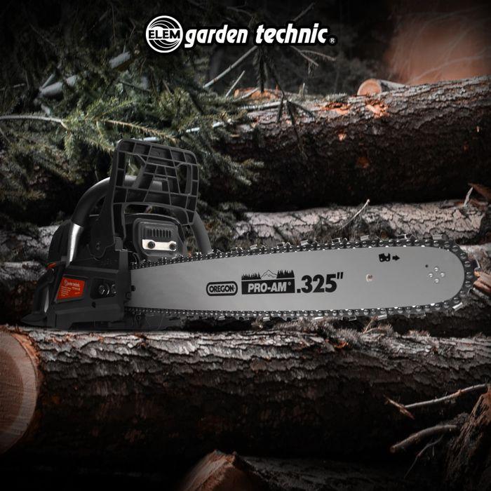 Petrol Chainsaw - ELEM GARDEN - TRT5845OR - 58CC - 51.5 Cm - Oregon Guide and Chain
