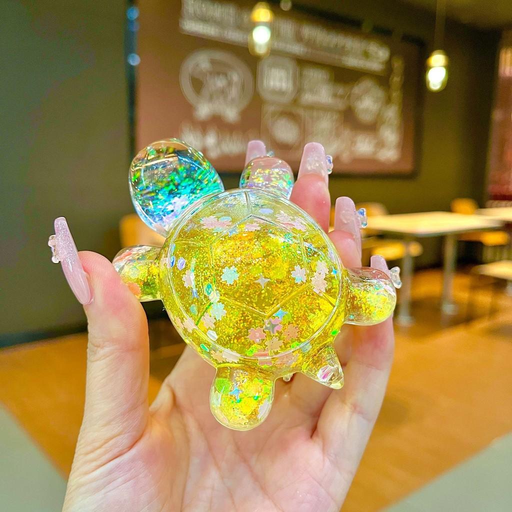 Large Glow Colorful In The Dark Glittering Turtle Figurine Perfect For Unique Occasions Gift