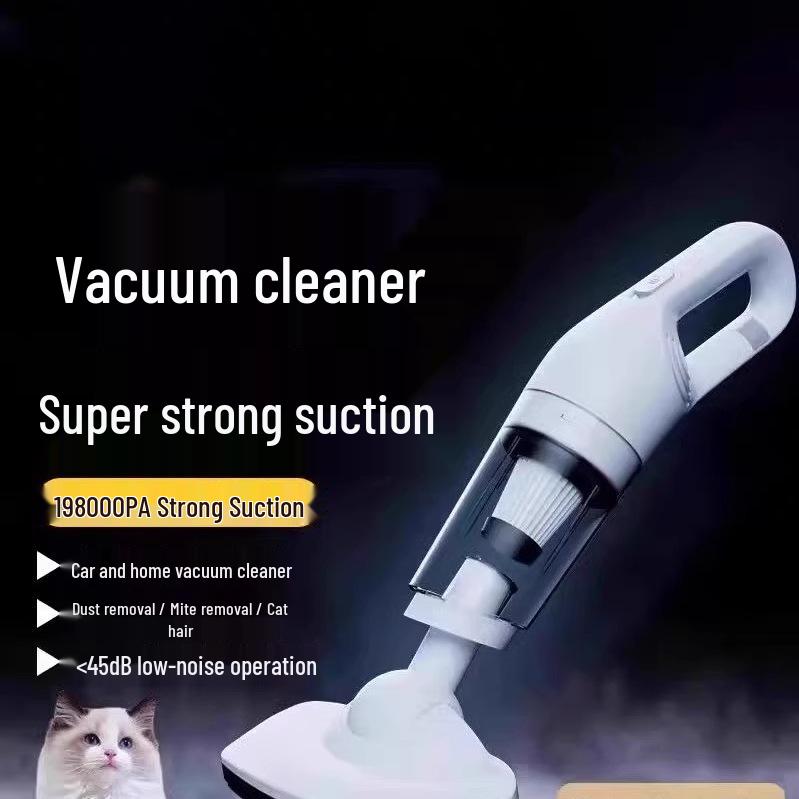 2025 High-Suction Wireless Vacuum Cleaner: Handheld, Dust Mite & Pet Hair Remover, Perfect for Home & Car