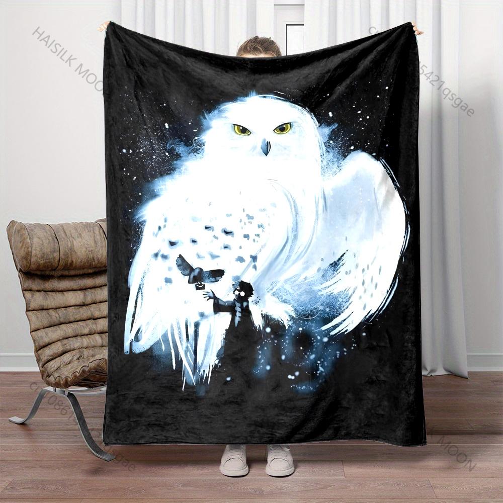 Owl Magic Academy Elements Print Warm Comfortable Blanket for Adults and Children Luxury Gifts Perfect for Home Travel Camping