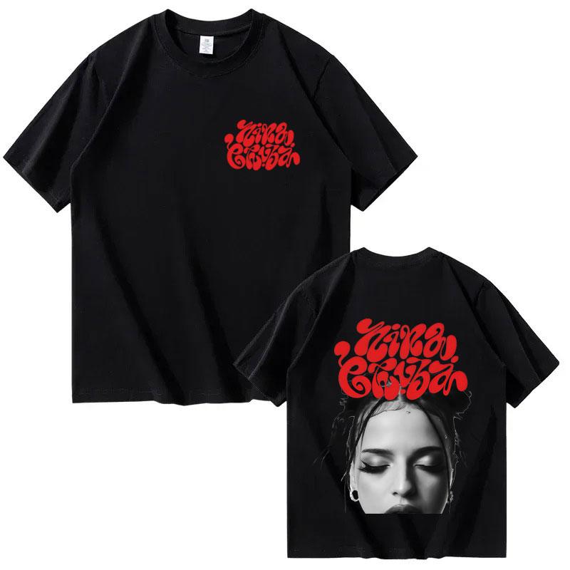 Singer Nina Chuba 2026 Tour Pop Graphics T Shirt Unisexs Womens Tshirts Shortsleeved Loose Casual Harajuku Summer Tshirts Unisex