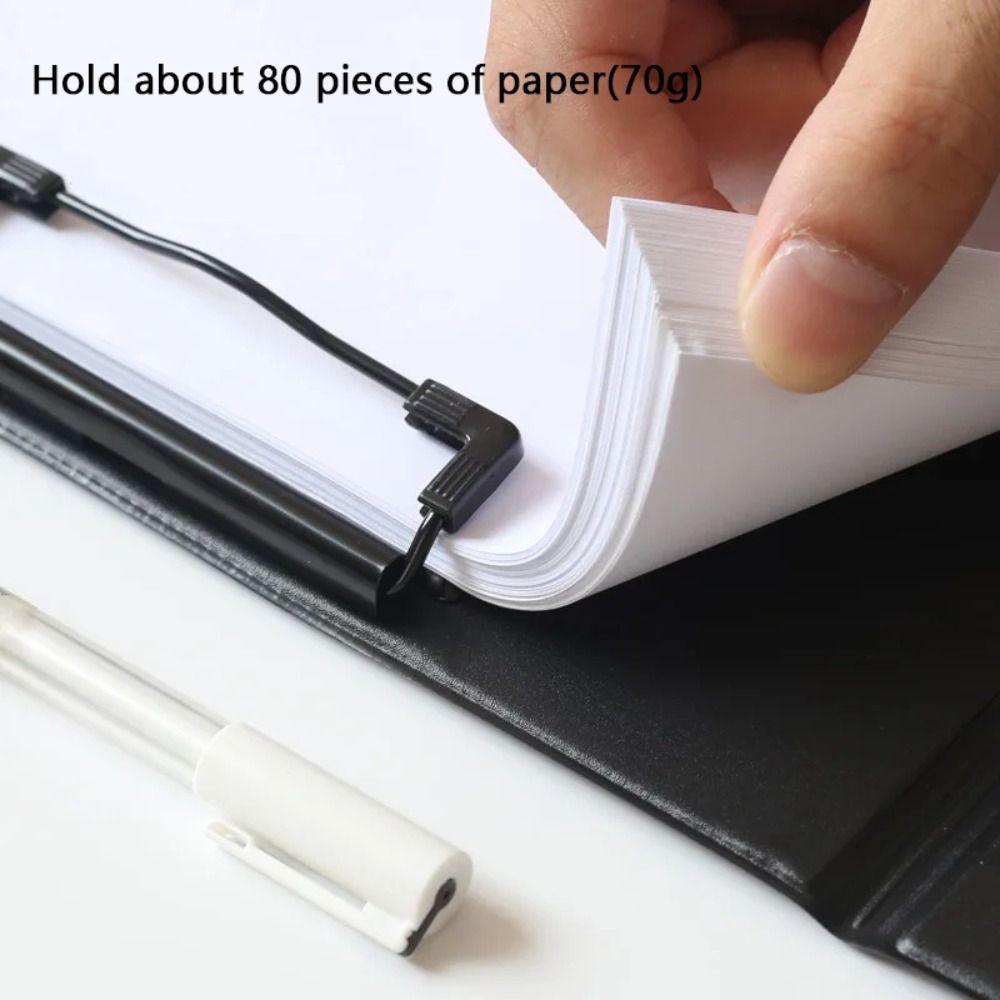 A4/A5 Clip Boards Black Contract Clamp Ultra-Smooth Writing Pad  Business Meeting