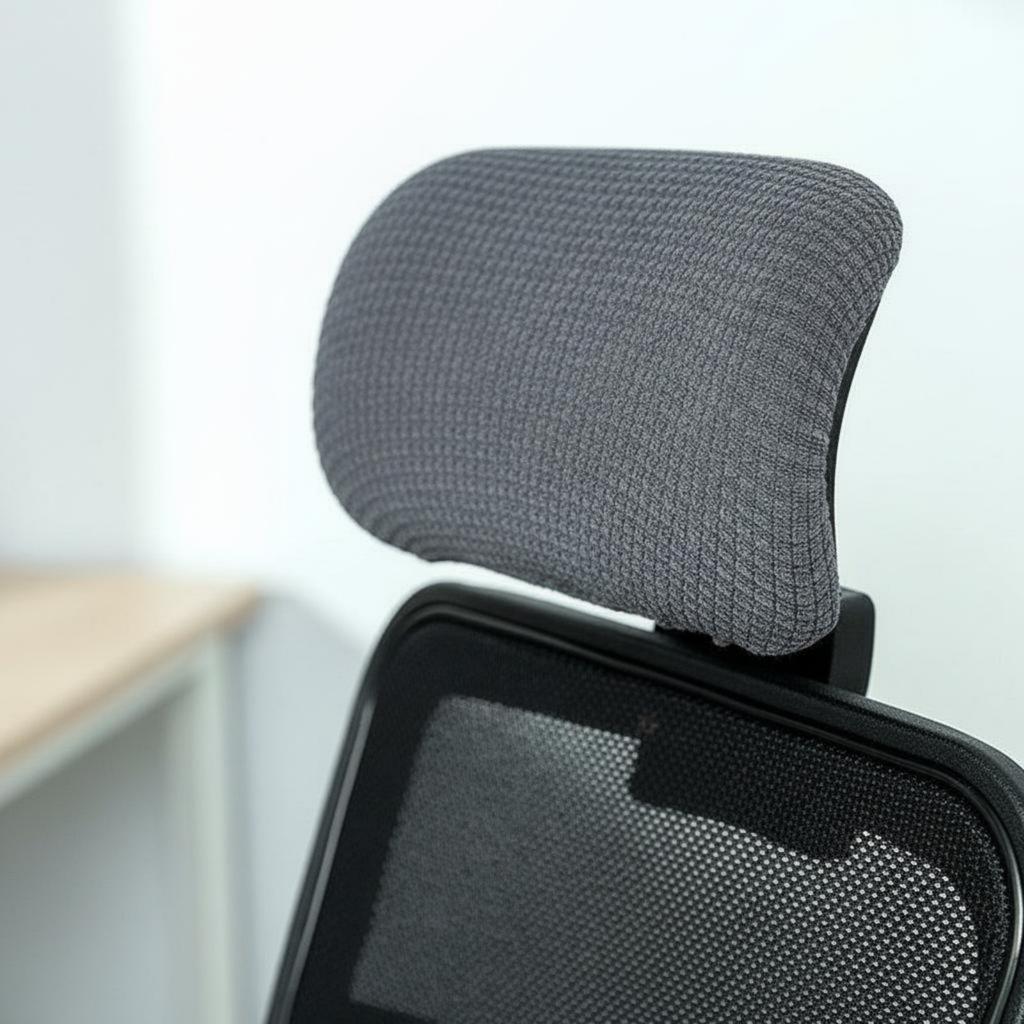 Office Chair Headrest Cover Waterproof Gaming Chair Headrest Cover Furniture Accessory Easy to Install Skin-Gentle for Players