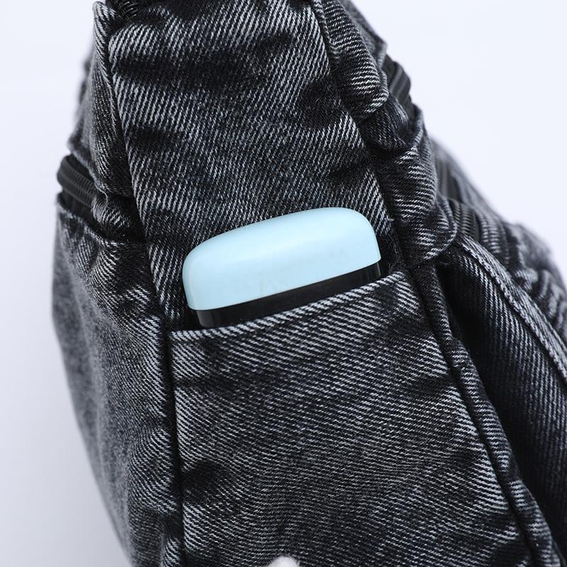 Vintage Denim Bag Multi-layer Crossbody Bag Women's Shoulder Bag