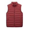 Men's Autumn and Winter Light Down Jacket Warm Seamless Vest White Duck Down Stand-up Collar Down Vest Jacket Men