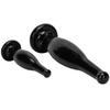 Black Bottle Shape Anal Plug with Sucker Anal Dilator Adult Sex Toy Masturbator Fisting Big Dick Realistic Dildo PVC BDSM