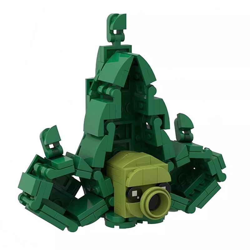 Bricklink MOC Ideen PVZ Spiel Pflanzen und Zombies Kampf Actionfiguren Sets Erbsenschützen Bausteine Kinderspielzeug Halloween Geschenk