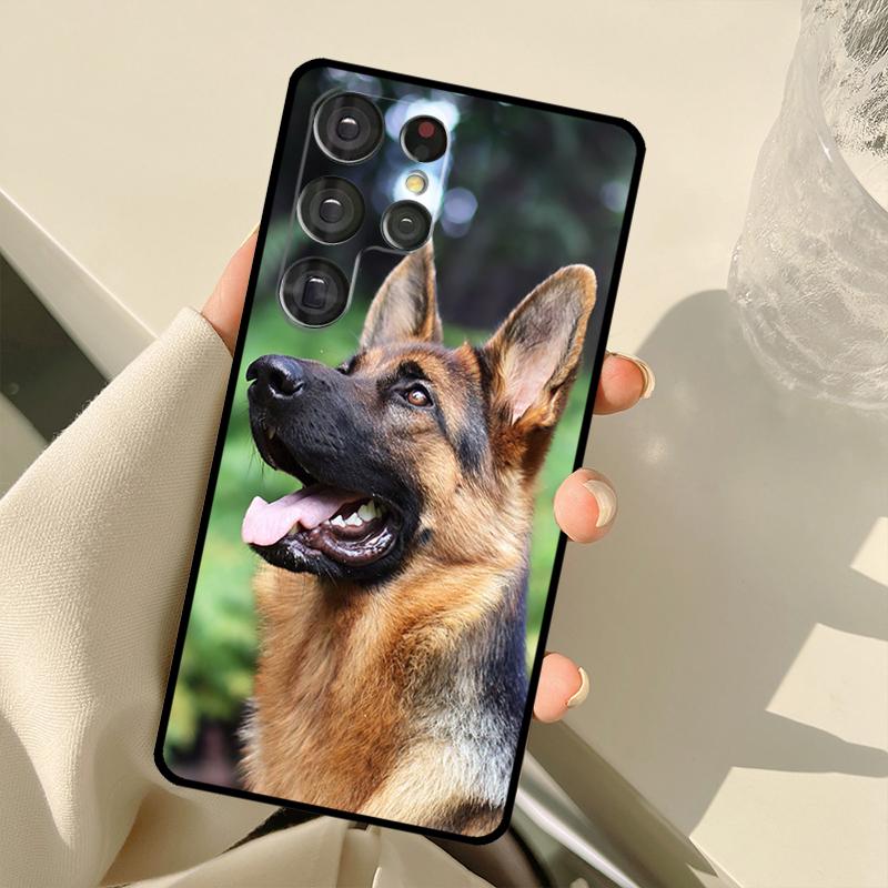 German Shepherd Dog Phone Case For Samsung Galaxy S23 S20 FE S21 FE S22 Ultra Note20 Note10 S8 S9 S10 Plus Cover