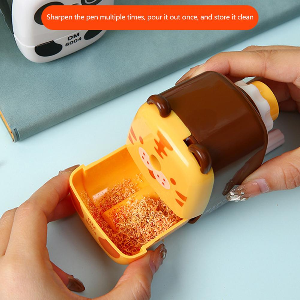 Animal Shaped Cartoon Panda Tiger Pencil Sharpener Kids School Sipplies Home Office Desktop