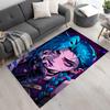 Cyberpunk Warrior Area Rug Suitable for Study Room Outdoor Decorate Room Hallway Anti-slip Rug Decorate Offices Perfect Gift for Friends & Family