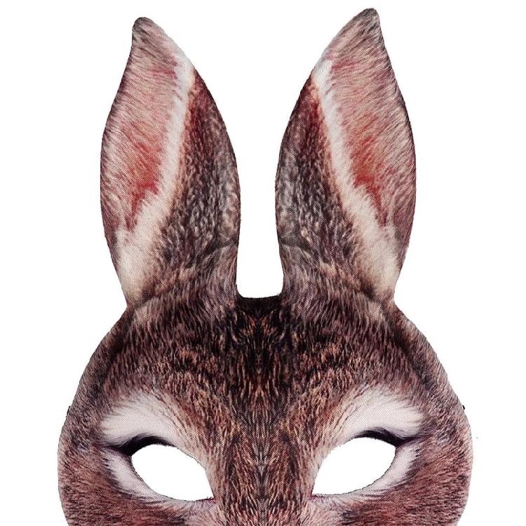 EVA Cosplay Bunny Mask Costume Adult Cosplay Mask Half Face Mask Costume