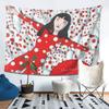 Yayoi Kusama Abstract Painting Tapestry Wall Hanging Aesthetic Home Decoration Tapestries for Living Room Bedroom