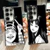 Japanese Horror Anime Plating Phone Case For Samsung Galaxy S24 S25 FE S26 Edge S23 Ultra S22 S21 Plus S20 Anti-Fall Airabag Cov