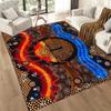 Aboriginal Art Gecko Floor Mats for Living Room, Bedroom and Room Decoration Are Suitable for Gifts.