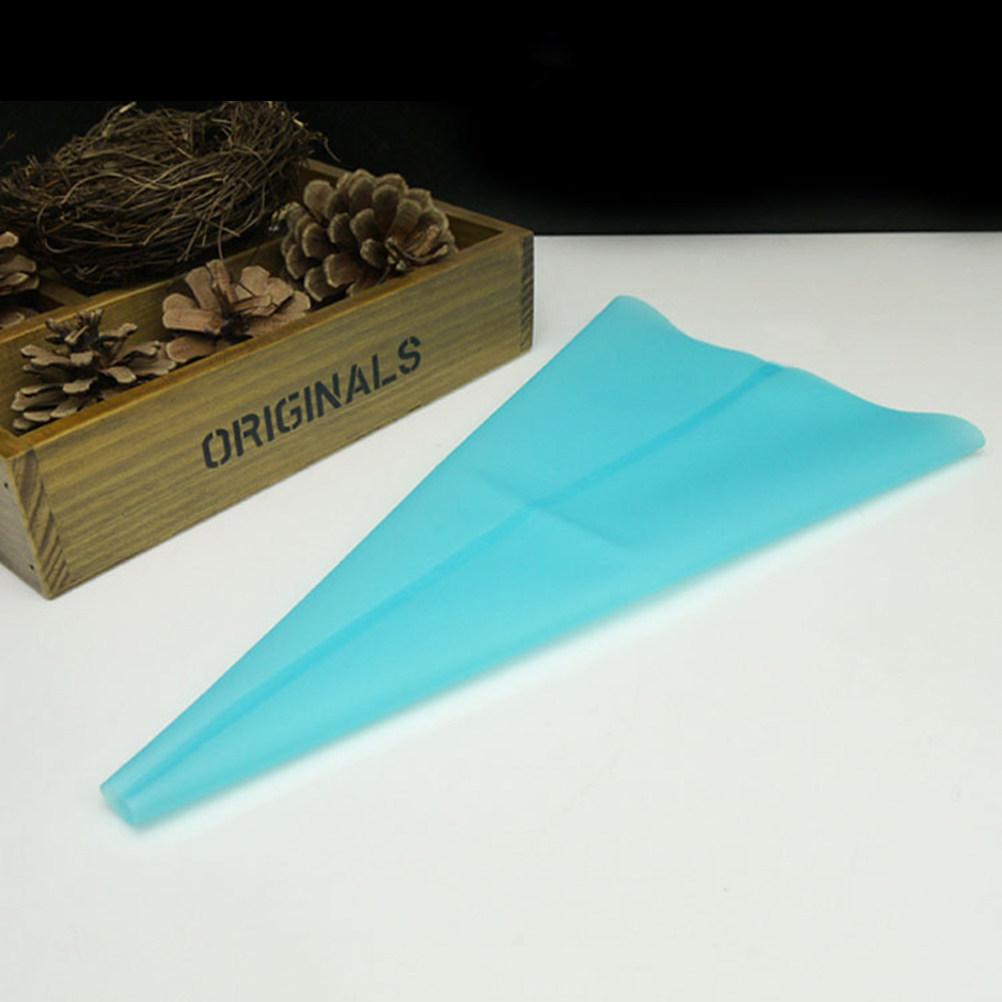 Silicone Reusable Cake Pastry Decorating Bags L Blue Food Safe Non Toxic Easy Clean with Hanging Loops for Baking Cake