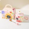 Cute Cartoon Cat Ceramic Mug Couple Water Cup High Value Gift Box Souvenir Birthday Gift Breakfast Cup