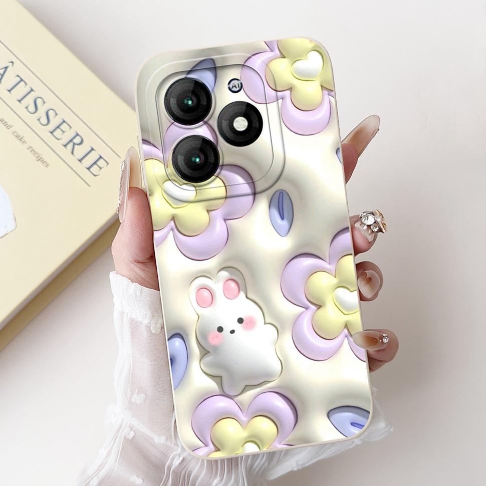 For ITEL A70 Case A665L Luxury Panda Painted Cover Silicone Soft TPU Phone Case For ITEL  A 70 80 A70 A80 ShockProof Back Cover