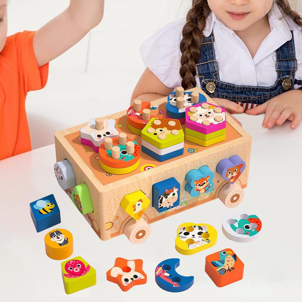 Colorful Shape Sorting Toy for Kids' Cognitive Development