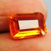 10.14 Carat Natural Real Sapphire Orange Emerald Shape   Loose Gemstone