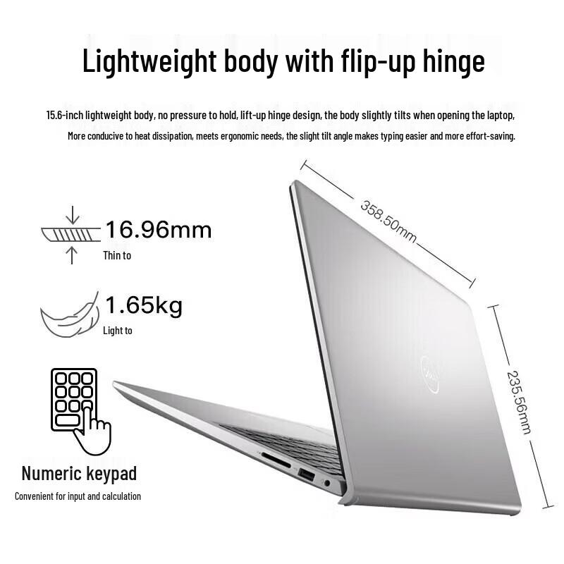 Dell Inspiron 15 Pro 15.6" Laptop, Core I7, 16GB RAM, 1TB SSD, 120Hz FHD (CN Version)