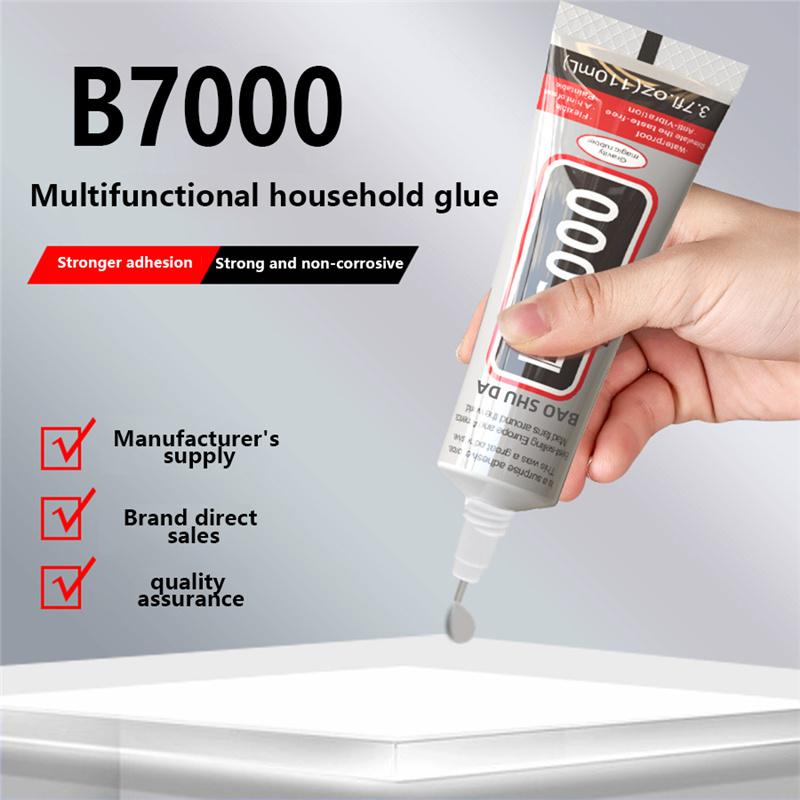 Multi-Purpose B7000 Glue Transparent Sealant for Phone Repair DIY Crafts Acrylic Jewelry Gem Sticking Waterproof & Flexible Bonding