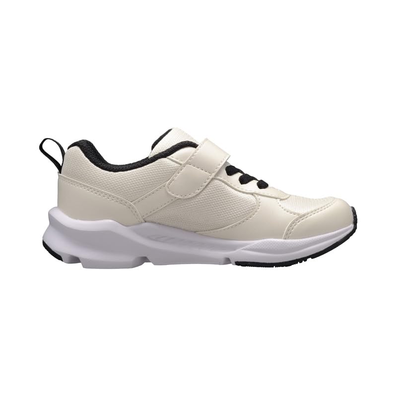 Shunsoku Sneakers for Wide LEC Cm Kids, Girls, Children's Shoes, Width, Lightweight, 16-23cm, 3E, 8140, Ivory, 18.5