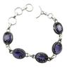 Amethyst Gemstone Silver Plated Handmade Bracelet Jewelry BR 100