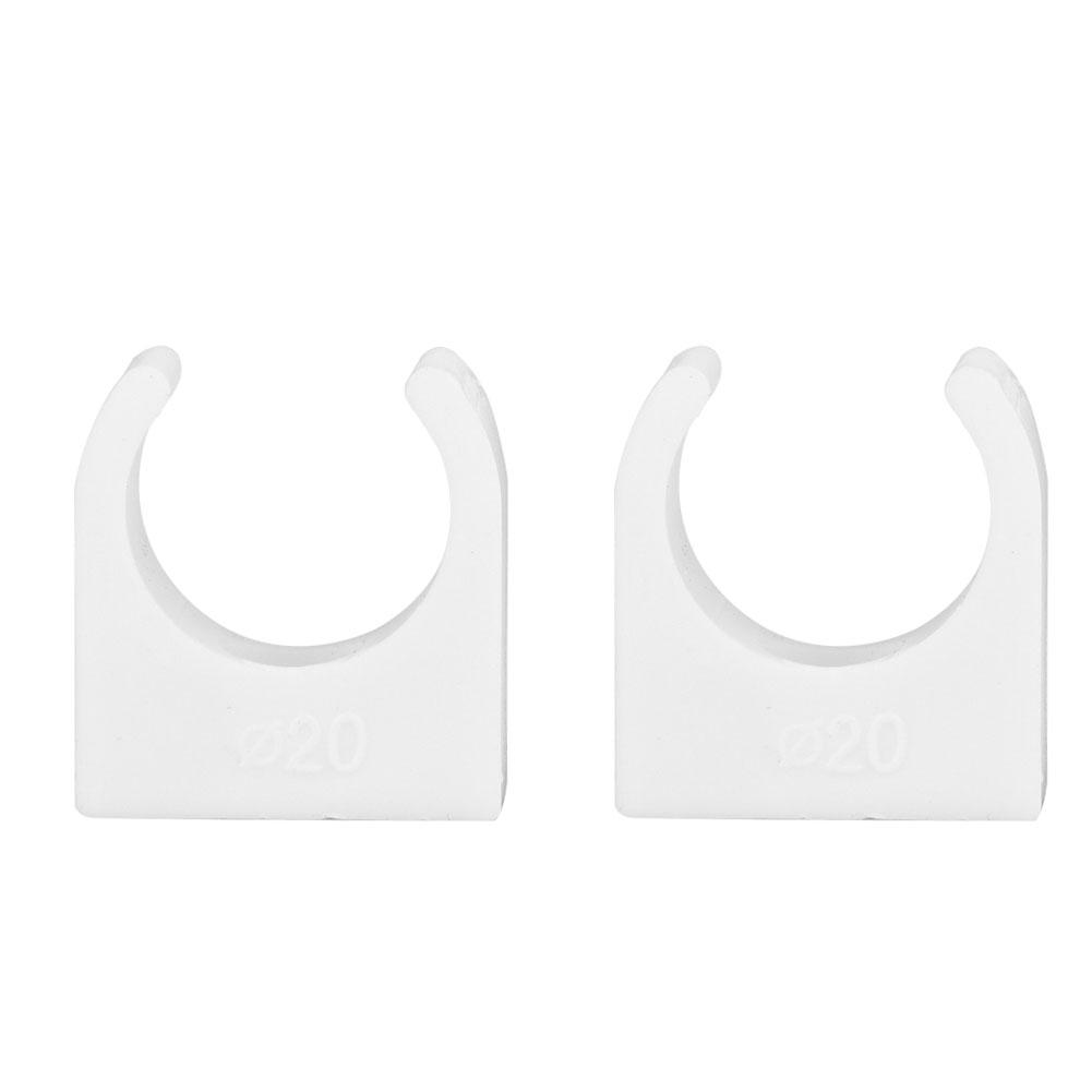 20pcs 16Celsius20Celsius25Celsius32mm U Shaped Pipe Clamp Water Pipe Fixed Clips with Screws (16mm)