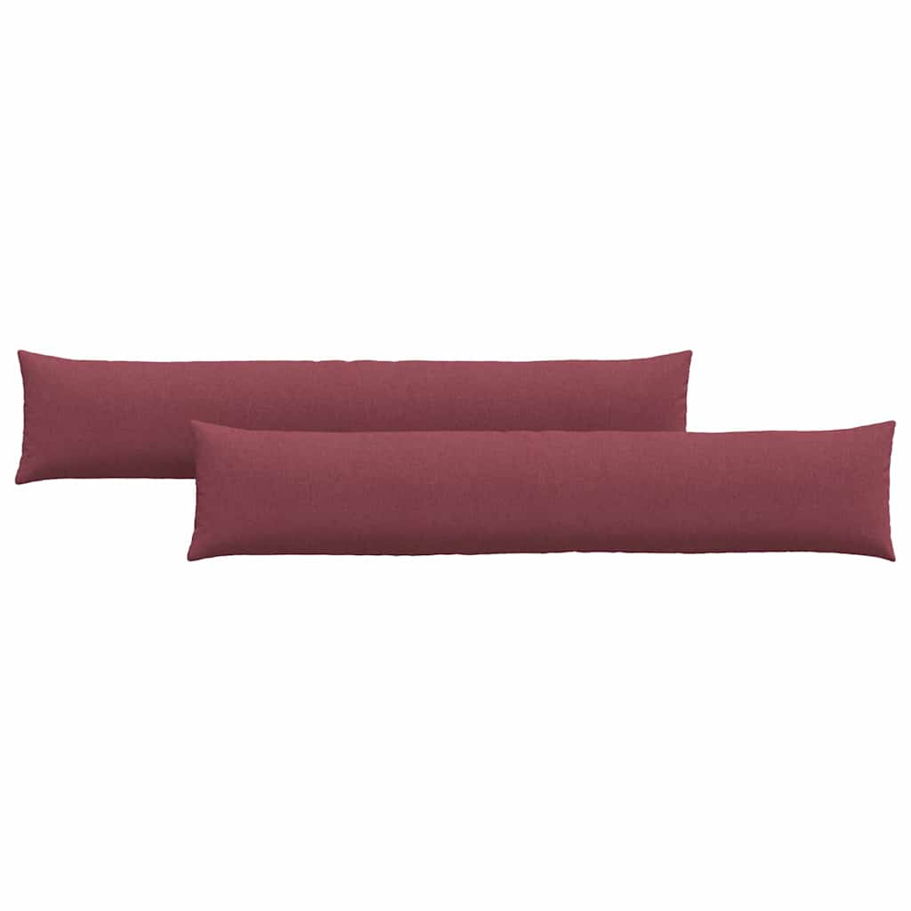 Sofa Cushions 2 Pcs Burgundy 200 X 40 Cm Fabric