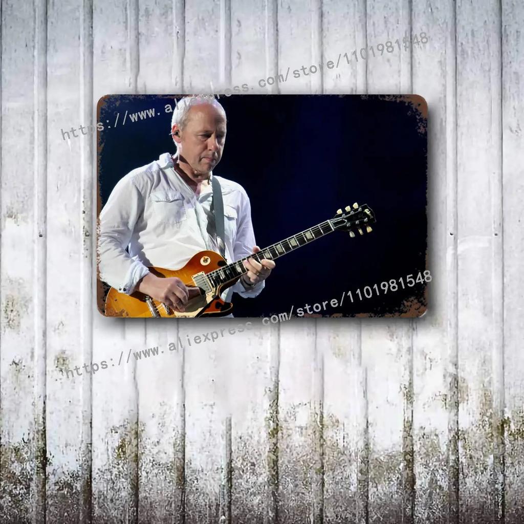 Dire Straits Band Metall Deko Poster Vintage Blechschild Metallschild Dekorative Plakette für Pub Bar Man Cave Club Wanddekoration
