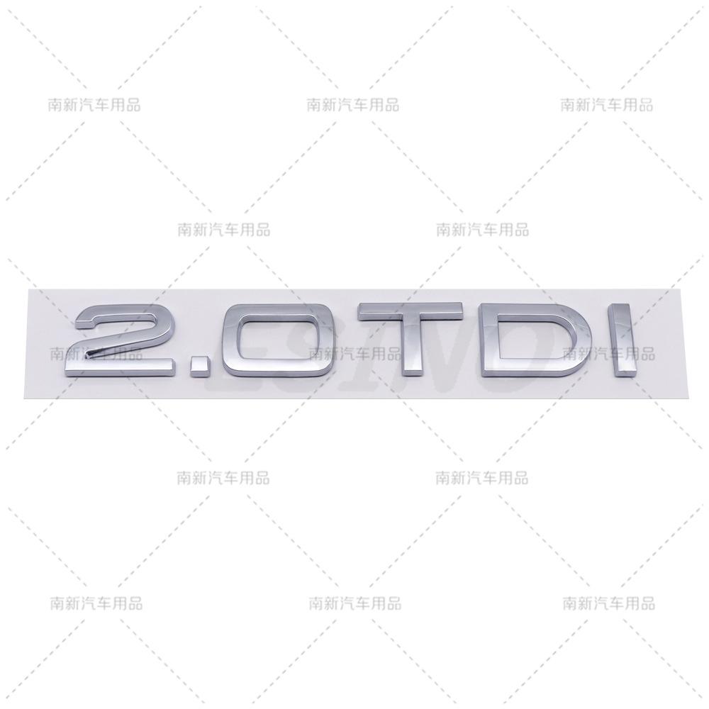 3D 1.6 1.9 2.0 3.0 4.0 TDI Car Trunk ABS Badge Emblem Rear Tailgate Fender Door Adhesive Badge for f2 A4 A5 A6 A7 A8 Q3 Q5 Q7