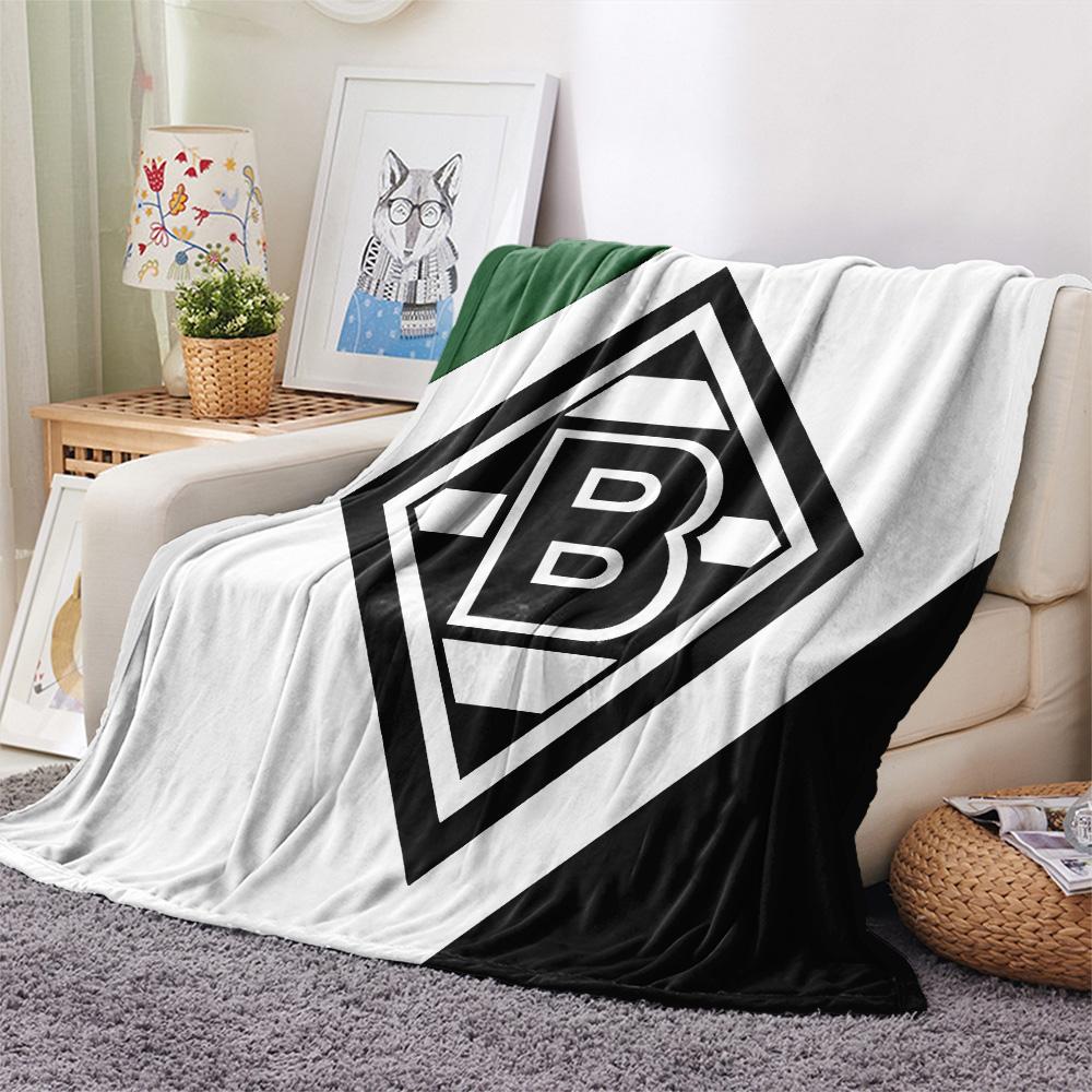 Borussia Print Flannel Blanket, High quality Comfortable for All Seasons, Home Decor, Warmth and Comfort, Perfect for Christmas Gifts