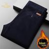 CARDANRO Men's Cotton Corduroy Business Casual Trousers - Thickened Warm Fleece