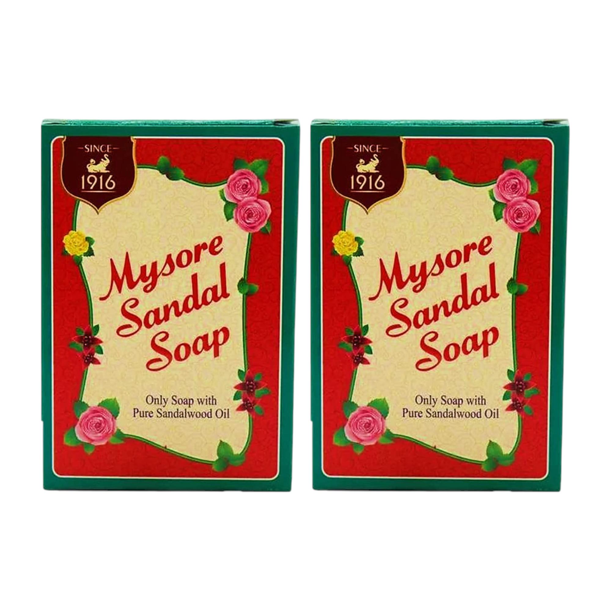 

Мыло Mysore Sandal 75 г Упаковка из 2 штук Классический аромат Мягкое очищение Для ежедневного использования в ванне Гладкое ощущение кожи