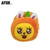 KAKAO FRIENDS Ryan Lion Plush Phone Clip: Cute Cartoon Fruit-Shaped Pendant Bag