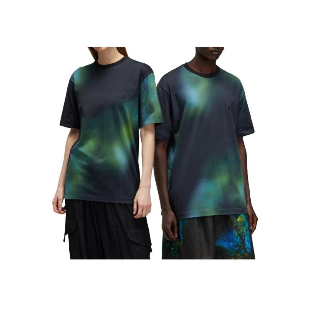 Y-3 All Over Print Tee Multicolor Unisex Tops Multi-Color JL6880
