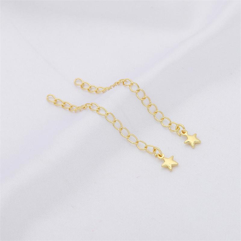 Copper-Plated Gold-Filled Adjustable Extension Chain for Bracelets and Necklaces