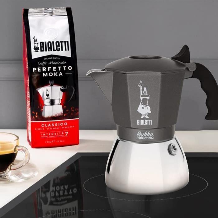 Cafetera Italiana BIALETTI - BRIKKA - Inducción 4 tazas