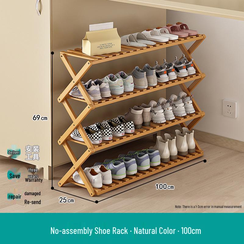 Compact Foldable Shoe Rack: Multi-Layer, No-Install, Space-Saving Storage for Indoor Entrances.