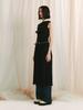 MEENDERI Ruffle Lace Sleeveless Top - Black