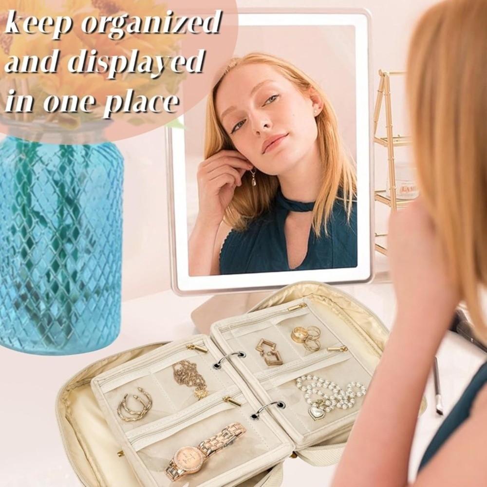 Transparent PVC Necklace Ring Packing Bag Zipper Earrings Organizer Jewelry Display Bag  Travel