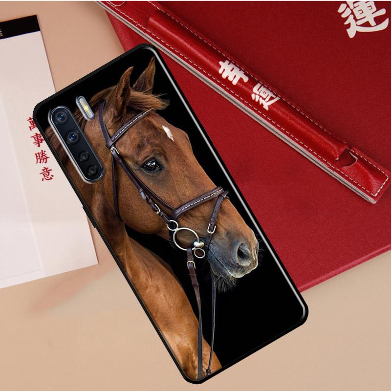 Domineering Cool Horse Case For Oppo A94 A18 A74 A57 A17 A77 A38 A58 A78 A98 A54 A80 A60 A40 A96 A76 A16 A15 A5 Pro