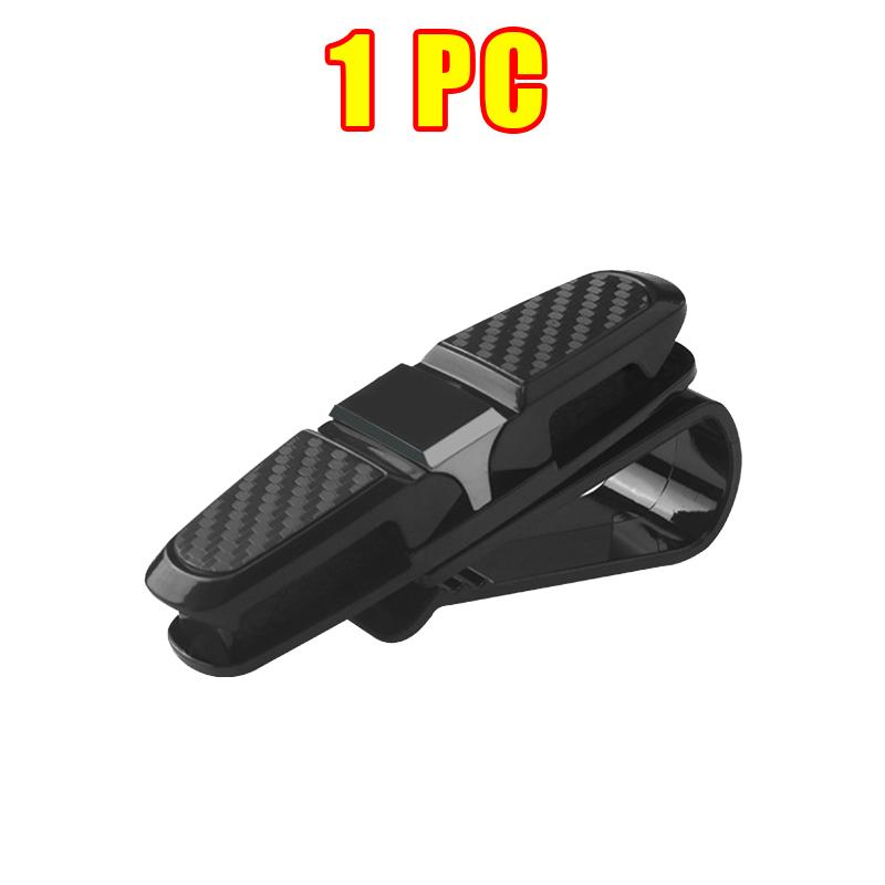 Car Glasses Case Holder Auto Sun Visor Glasses Sunglasses Organizer Clip Card Holder Eyeglasses Car Accessories Interior