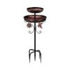 Dual-Layer Design Bird Bath Feeder Set Metal Outdoor Bird Bath New Metal Bird Bath  For Garden