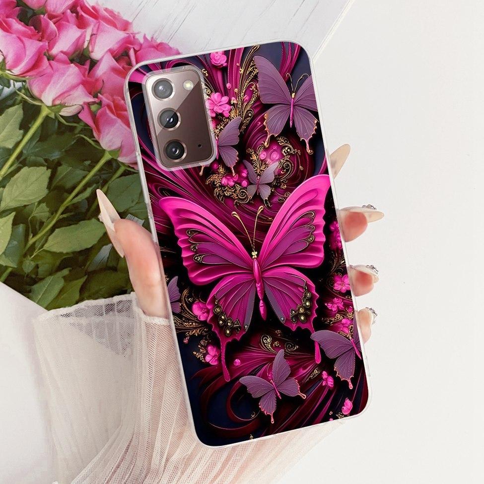 Clear For Samsung Galaxy Note20 5G Case Fashion Fashion Funny Cute Painted Cover For Samsung Note20 5G SM-N981B SM-N981W Casing