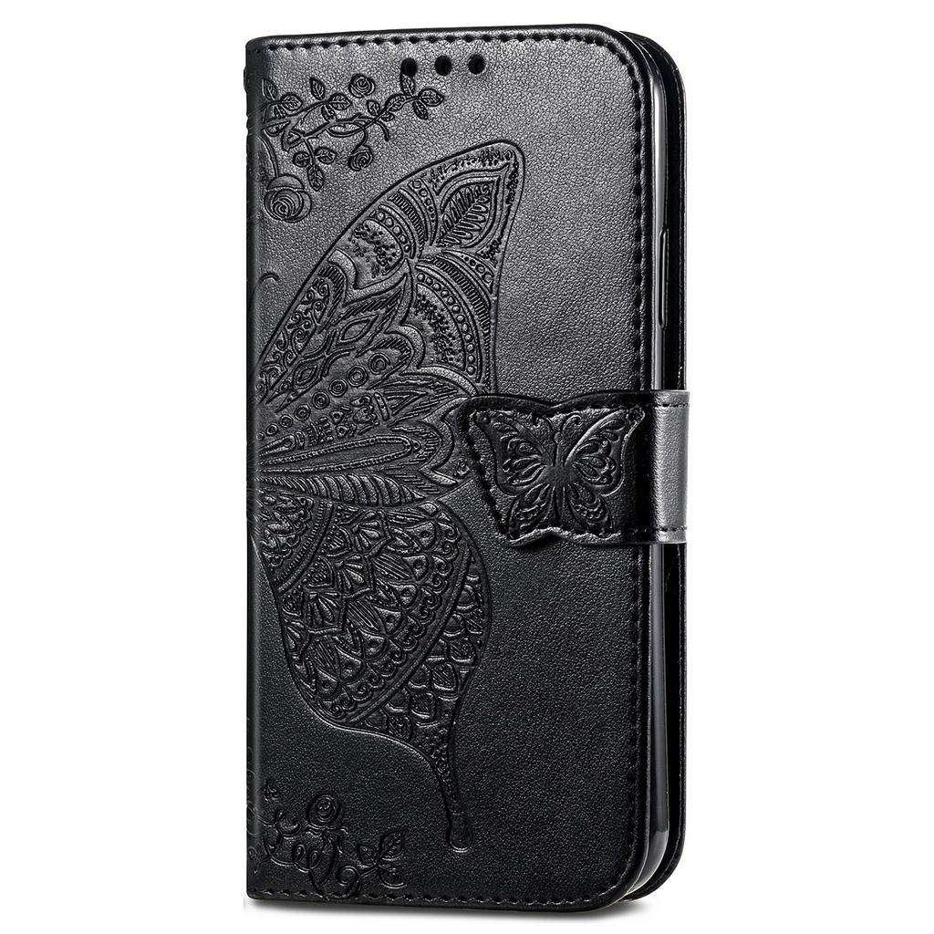For iPhone 16 Case PU Leather Wallet Phone Cover Butterfly Pattern