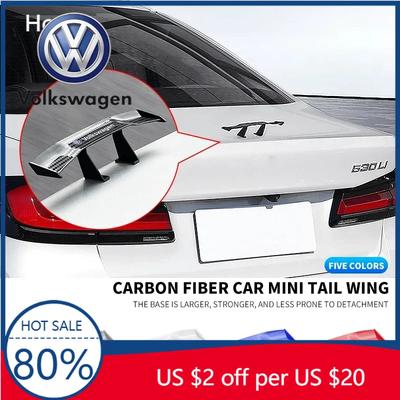 Autos 2025 Heiß Für Volkswagen Auto Hinten Mini-Spoiler Flügel Motorrad Kleines Modell Canard Heckspoiler ABS Carbon Für Volkswagen R L